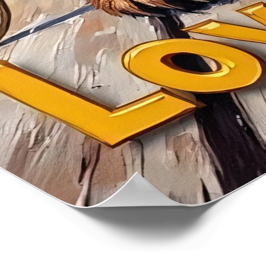 Honey Harmony Bear Poster (Ecke)