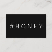 #HONEY Hashtag Loyalitätskarte Treuekarte (Vorderseite)