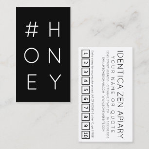 #HONEY Hashtag Loyalitätskarte Treuekarte