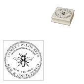 Honey Heraldic Bee Briefmarke Gummistempel (Stempel)