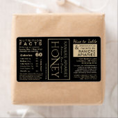 Honey Hex 3-Panel-Nährwertdaten und Säugling-Warnu (Insitu)