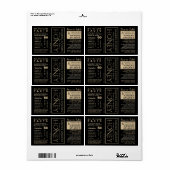 Honey Hex 3-Panel-Nährwertdaten und Säugling-Warnu (Vorne)