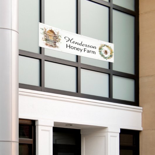 Honey Hive and Bee Business Banner (Äußeres Gebäude)