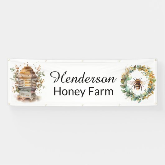 Honey Hive and Bee Business Banner (Horizontal)