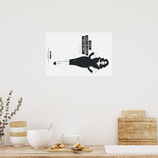 Honey, I don't do dishes, I only do men... Poster (Küche)
