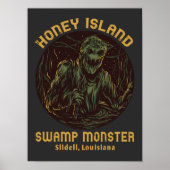 Honey Island Swamp Monster Cryptid Poster (Vorne)