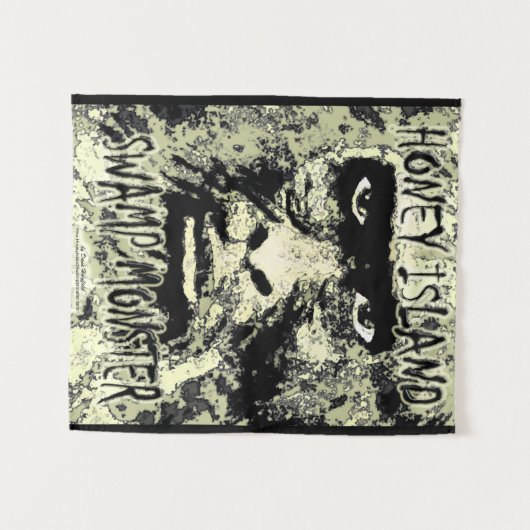 Honey Island Swamp Monster Tapestry Wandteppich (Vorderseite (Horizontal))