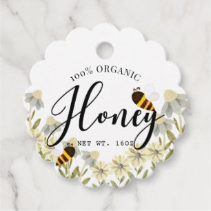 Honey Jar Apiary Bee Farm Daisy Geschenkanhänger