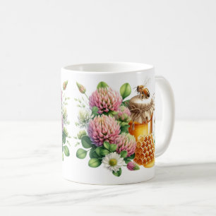 Honey Jar Bee and Clover Blume Tasse
