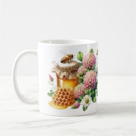 Honey Jar Bee and Clover Blume Tasse
