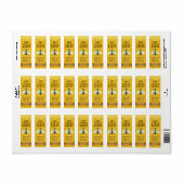 Honey Jar Bee Labels | Honigbiene Honeycomb Apiary (Vorne)