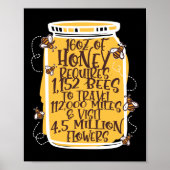 Honey Jar Beekeeper Honey Bee Poster (Vorne)