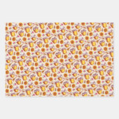 Honey Jar Bees Wrapping Paper Flat Sheet Set 3 Geschenkpapier Set (Vorderseite 2)