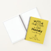Honey Jar & Bees Yellow Baby Shower Guest Book Notizblock (Innenseite)