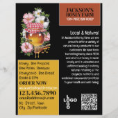 Honey Jar - Beeyard, Honigfarm Advertising Flyer (Vorne)