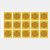 Honey Jar Bienen Reine Bienenwachs Apiary Farm Bus Etiketten (Blatt)