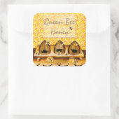 Honey Jar Canning Label Quadratischer Aufkleber (Tasche)