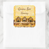 Honey Jar Canning Label Quadratischer Aufkleber (Tasche)