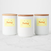 Honey Jar Food Label Set Lebensmitteletikett (Flaschen)