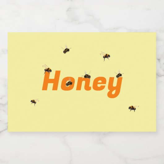 Honey Jar Food Label Set Lebensmitteletikett (Einzelnes Label)