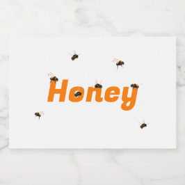 Honey Jar Food Label Set Lebensmitteletikett
