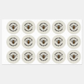 Honey Jar Honey Bee Apiary Business Label Etiketten (Blatt)