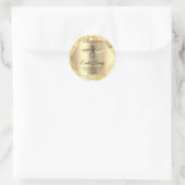 Honey Jar Honeybee Honeycomb Bee Apiary Bio Runder Aufkleber (Tasche)