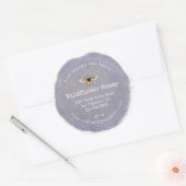 Honey Jar Label Honeybee Apiary Runder Aufkleber (Umschlag)