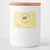 Honey Jar Label | Vintage Honigbiene und Honeycomb Lebensmitteletikett (Vorderseite)