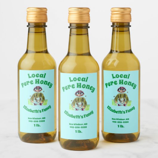 Honey Jar Label Weinetikett (Flaschen)