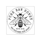 Honey Jar Labeling | Honigbiene Honeycomb Bee Apia Gummistempel (Prägung)