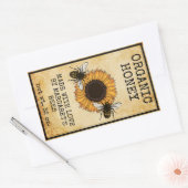 Honey Jar Labels Honeybee Honeycomb Bee Apiary Rechteckiger Aufkleber (Umschlag)