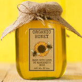Honey Jar Labels Honeybee Honeycomb Bee Apiary Rechteckiger Aufkleber