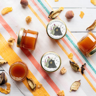 Honey Jar Labels Honigbiene Honeycomb Bee Apiary Runder Aufkleber