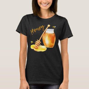 Honey Jar Niedlich Bee Flying Funny Halloween Matc T-Shirt