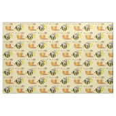 Honey Jar Pot Honeypot Bee Honeybee Bumblebee Stoff (Fat Quarter (45,7 x 55,9 cm))