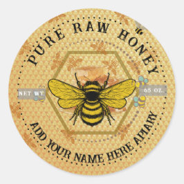 Honey Jar Stickers | Bee & Honeycomb Apiary Labels