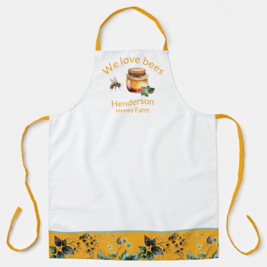 Honey Jar und Wein Honey Business Schürze (Vorderseite)