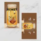 Honey Jar Visitenkarte (Vorne/Hinten)