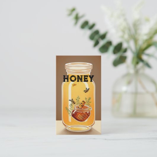 Honey Jar Visitenkarte (Stehend Vorderseite)