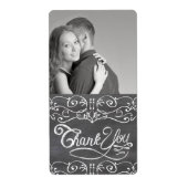 Honey Jelly Jar Labels Wedding Foto Vielen Dank (Vorne)