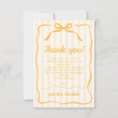 Honey-Junggesellinnenabschied  Dankeskarte (Vorderseite)