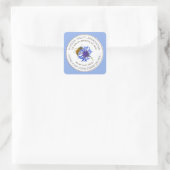 Honey Label Blue Blume Bienenzucht Sticker (Tasche)