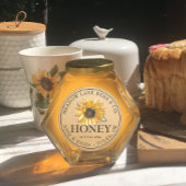 Honey Label Kraft Sonnenblume Runder Aufkleber