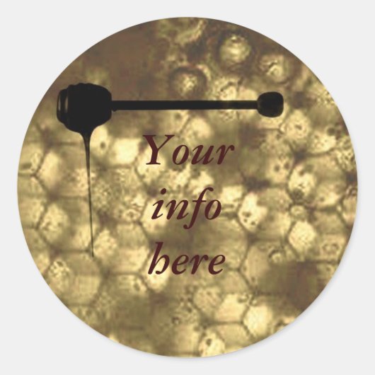 Honey Labels Runder Aufkleber (Vorderseite)