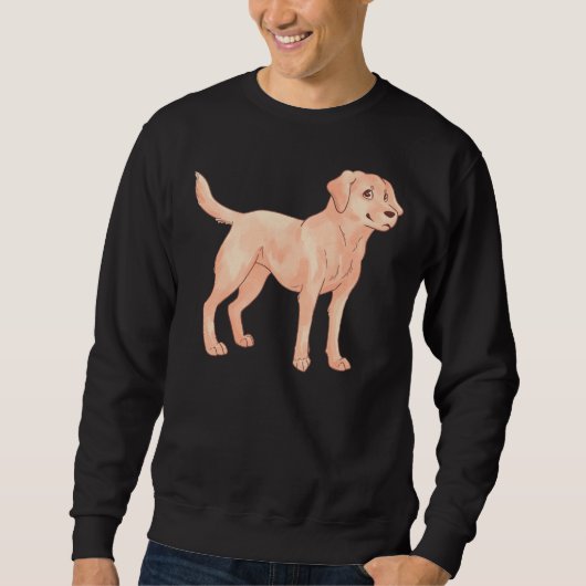 Honey Labrador Retriever Dog Sweatshirt (Vorderseite)