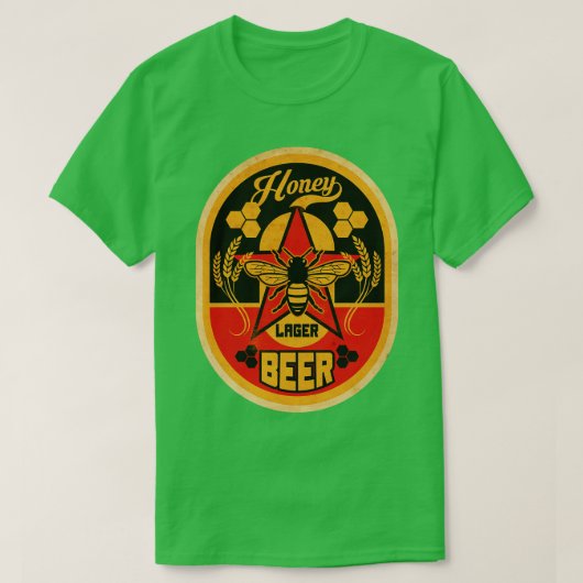 Honey Lager Beer T-Shirt (Design vorne)