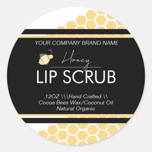 Honey Lip Business Packaging Square Sticker (Vorderseite)