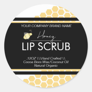 Honey Lip Business Verpackungsquadrat-Aufkleber Runder Aufkleber