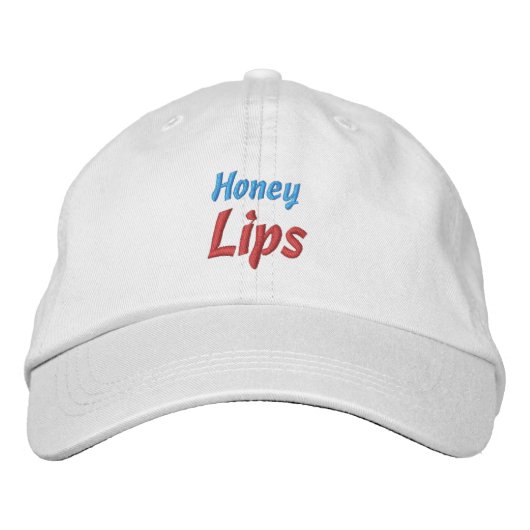 HONEY LIPS BESTICKTE BASEBALLKAPPE (Vorderseite)
